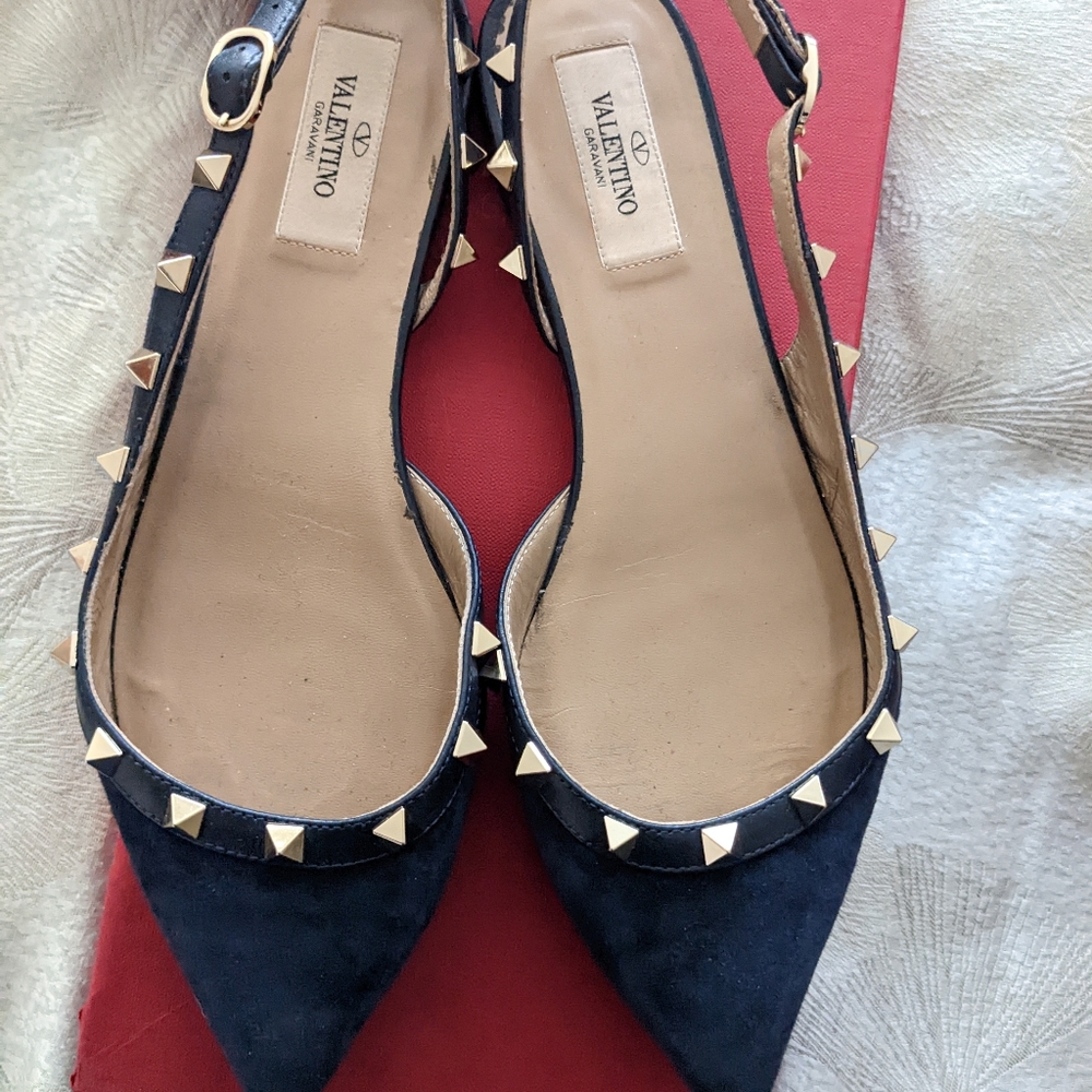 Valentino Rockstud slingback flats